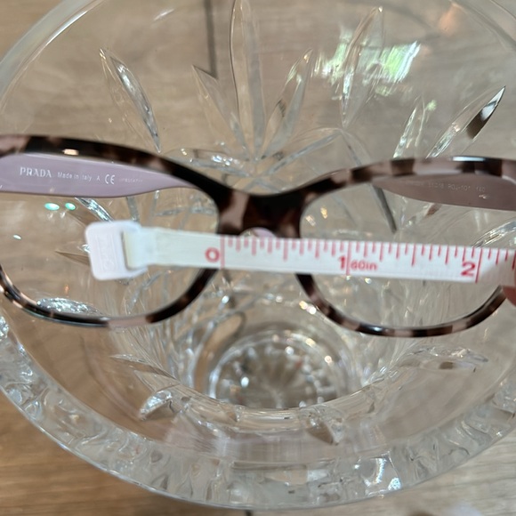 Prada pink and brown tortoise shell cat eye frame - Picture 6 of 10